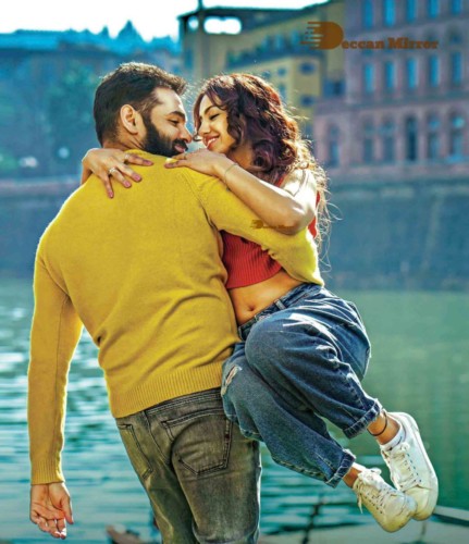 Pictures from filming of Telugu Movie Red starring Ram Pothineni and Malvika Sharma