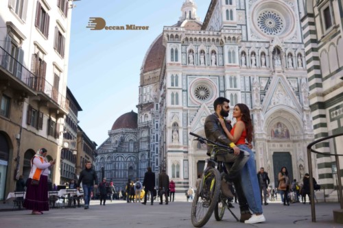 Pictures from filming of Telugu Movie Red starring Ram Pothineni and Malvika Sharma