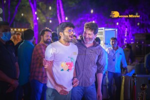 RRR Party hosted by Sri Venkateswara Creations was attended by Jr NTR, Ram Charan Teja and S.S. Rajamouli