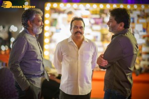 RRR Party hosted by Sri Venkateswara Creations was attended by Jr NTR, Ram Charan Teja and S.S. Rajamouli