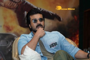 Ram Charan Teja, Jr NTR and SS Rajamouli at RRR Press Meet on March 15, 2022