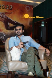 Ram Charan Teja, Jr NTR and SS Rajamouli at RRR Press Meet on March 15, 2022