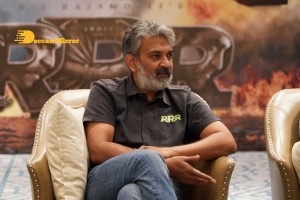 Ram Charan Teja, Jr NTR and SS Rajamouli at RRR Press Meet on March 15, 2022