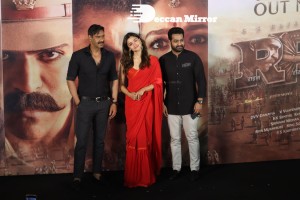 RRR Trailer Launched in Mumbai by Rajamouli, Jr. NTR, Alia Bhatt and Ajay Devgn