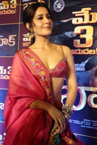 actress Raashi Khanna cute in a red lehenga choli