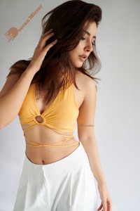 Raashi Khanna Photoshoot in Yellow Top and White Pants