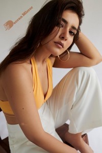 Raashi Khanna Photoshoot in Yellow Top and White Pants