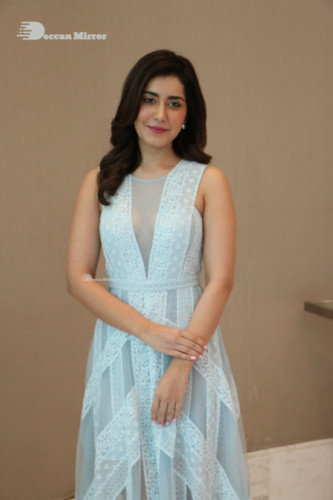 Telugu Actress Raashi Khanna photoshoot in a blue dress