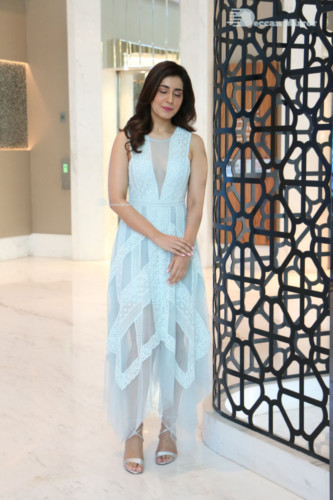 Telugu Actress Raashi Khanna photoshoot in a blue dress