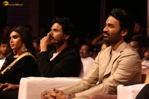 Raayan Pre-Release Function attended by Dhanush, Dushara Vijayan, Aparna Balamurali, Sundeep Kishan, Prakash Raj, and others