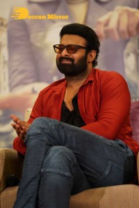Prabhas attends the Press Meet of Radhe Shyam movie in Hyderabad on March 7, 2022