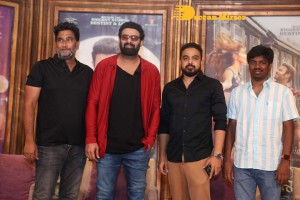 Prabhas attends the Press Meet of Radhe Shyam movie in Hyderabad on March 7, 2022