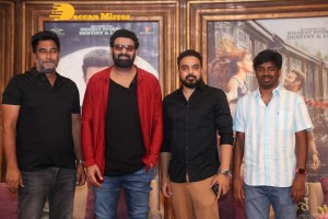 Prabhas attends the Press Meet of Radhe Shyam movie in Hyderabad on March 7, 2022