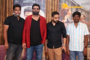Prabhas attends the Press Meet of Radhe Shyam movie in Hyderabad on March 7, 2022