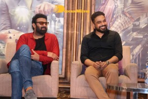 Prabhas attends the Press Meet of Radhe Shyam movie in Hyderabad on March 7, 2022