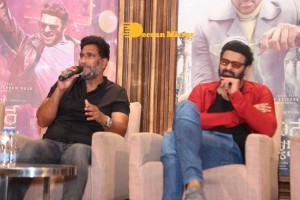 Prabhas attends the Press Meet of Radhe Shyam movie in Hyderabad on March 7, 2022