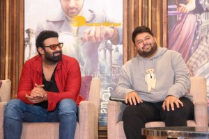 Prabhas attends the Press Meet of Radhe Shyam movie in Hyderabad on March 7, 2022