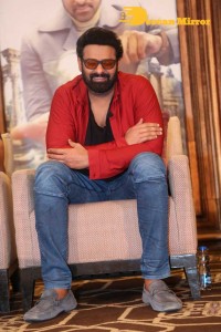 Prabhas attends the Press Meet of Radhe Shyam movie in Hyderabad on March 7, 2022