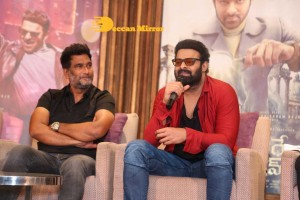 Prabhas attends the Press Meet of Radhe Shyam movie in Hyderabad on March 7, 2022