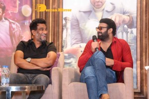 Prabhas attends the Press Meet of Radhe Shyam movie in Hyderabad on March 7, 2022