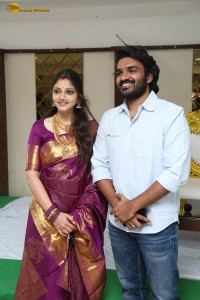 Actor couple Kiran Abbavaram and Rahasya Gorak meet the press after their marriage