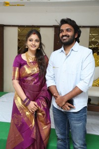 Actor couple Kiran Abbavaram and Rahasya Gorak meet the press after their marriage