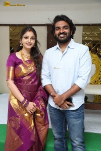 Actor couple Kiran Abbavaram and Rahasya Gorak meet the press after their marriage