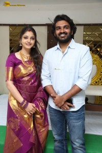 Actor couple Kiran Abbavaram and Rahasya Gorak meet the press after their marriage