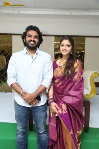 Actor couple Kiran Abbavaram and Rahasya Gorak meet the press after their marriage