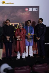 Raja Shivaji Trailer Launch attended by Riteish Deshmukh, Genelia, Bhagyashree, Abhishek Bachchan, Vidya Balan, and Sanjay Dutt