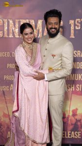 Raja Shivaji Trailer Launch attended by Riteish Deshmukh, Genelia, Bhagyashree, Abhishek Bachchan, Vidya Balan, and Sanjay Dutt