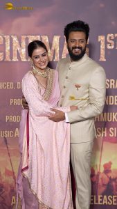 Raja Shivaji Trailer Launch attended by Riteish Deshmukh, Genelia, Bhagyashree, Abhishek Bachchan, Vidya Balan, and Sanjay Dutt