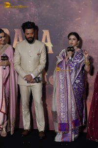 Raja Shivaji Trailer Launch attended by Riteish Deshmukh, Genelia, Bhagyashree, Abhishek Bachchan, Vidya Balan, and Sanjay Dutt