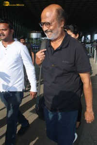 Rajinikanth spotted at the Mumbai Airport on Oct 30, 2023