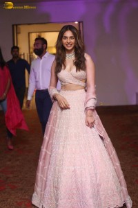 actress rakul preet singh in a lehenga choli at a fashion show