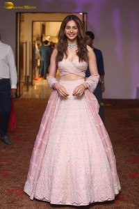 actress rakul preet singh in a lehenga choli at a fashion show