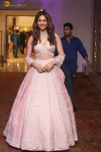 actress rakul preet singh in a lehenga choli at a fashion show