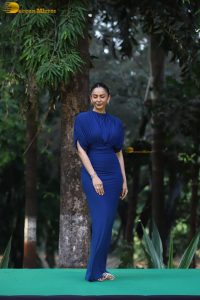 actress Rakul Preet Singh gorgeous in a blue dress