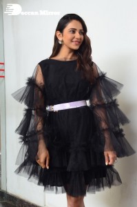 Rakul Preet Singh in a black dress