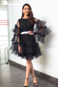 Rakul Preet Singh in a black dress