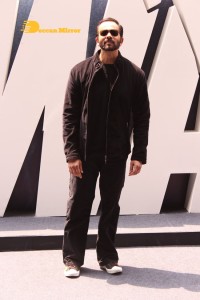 Ajay Devgn, Rakul Preet Singh, Aakanksha Singh and Rohit Shetty attend the trailer launch of their film 'Runway 34'