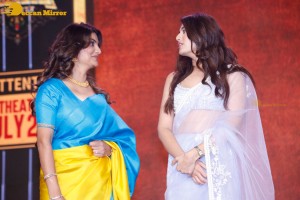 Pre-Release Function of the Telugu Movie Ramarao on Duty - attended by Ravi Teja, Divyansha Kaushak, Anveshi Jain and Nani