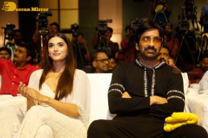 The Trailer Launch of the Telugu Movie 'Ramarao on Duty' - attended by Ravi Teja, Divyansha Kaushik and Nasser