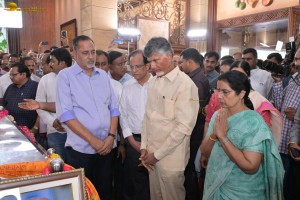 Family, Friends, and Well-wishers including Chandrababu Naidu, Chiranjeevi, Pawan Kalyan, Nagarjuna pay last respects to Ramoji Rao