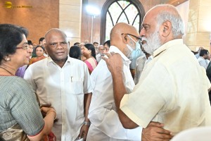 Family, Friends, and Well-wishers including Chandrababu Naidu, Chiranjeevi, Pawan Kalyan, Nagarjuna pay last respects to Ramoji Rao
