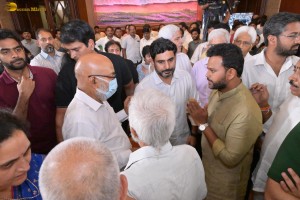Family, Friends, and Well-wishers including Chandrababu Naidu, Chiranjeevi, Pawan Kalyan, Nagarjuna pay last respects to Ramoji Rao