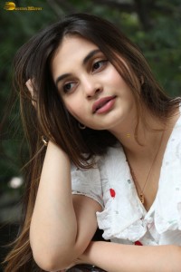 actress Ramya Pasupuleti beautiful in a white floral dress