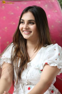 actress Ramya Pasupuleti beautiful in a white floral dress