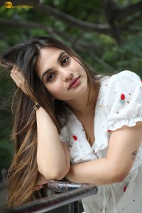 actress Ramya Pasupuleti beautiful in a white floral dress