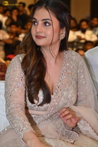 actress Ramya Pasupuleti pretty in a silver color lehenga choli at a movie function